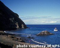 Cobblestone beach at Frenchys Cove